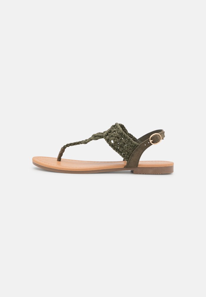 Sandales Anna Field T-bar Kaki Femme | MWG-6828239